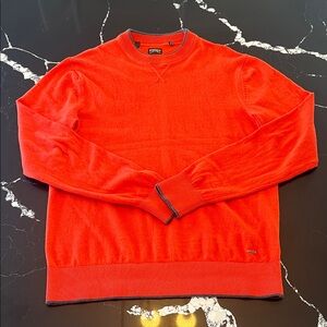 Buffalo David Bitton Vibrant Red/Orange Crewneck Sweater